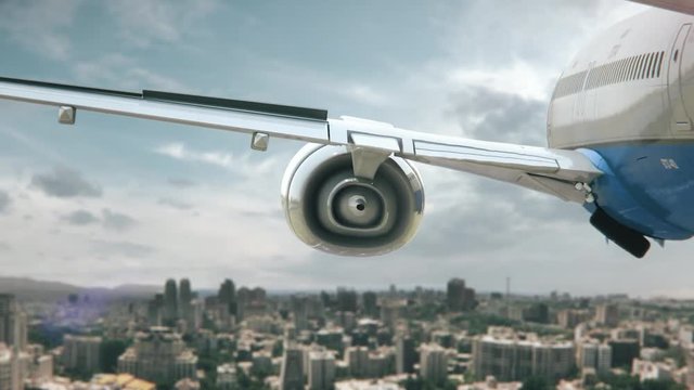 Airplane Landing Tehran Iran