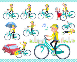 flat type Behind knot hair women Sportswear_city cycle