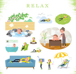 flat type Behind knot hair women Sportswear_relax