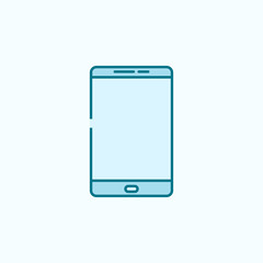 smart phone 2 colored line icon. Simple colored element illustration. smart phone outline symbol design from web icons set