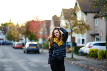 Fototapeta premium Young woman in the city