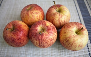 apple, fruit, food, red