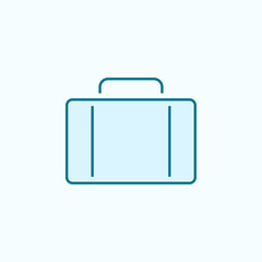 suitcase 2 colored line icon. Simple colored element illustration. suitcase outline symbol design from web icons set
