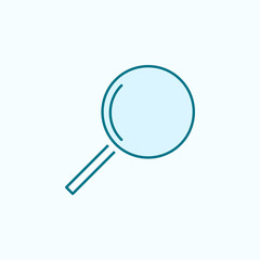 magnifier 2 colored line icon. Simple colored element illustration. magnifier outline symbol design from web icons set