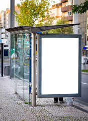 Bus Stop Advertisement Mockup
