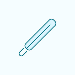 Obraz premium thermometr 2 colored line icon. Simple colored element illustration. thermometr outline symbol design from Scientifics study set