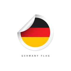 Germany Label Flags Vector Template Design Illustration