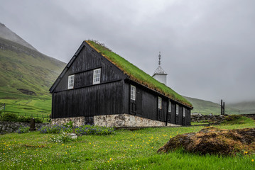 Church at Funningur, Faroe Islands