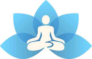 Yoga blue lotus leave