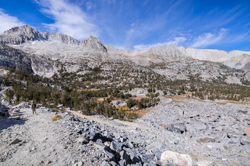 Alpine landscape in the John Muir Wilderness, Eastern Sierra mountains, California