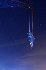 Industrial Crane Against NIght Sky 