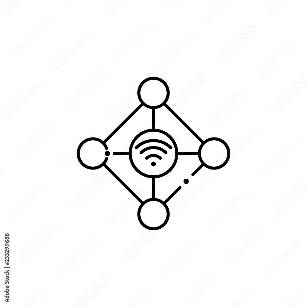 Aufkleber internet technology icon. element of internet technology icon for mobile concept and web apps. thin 