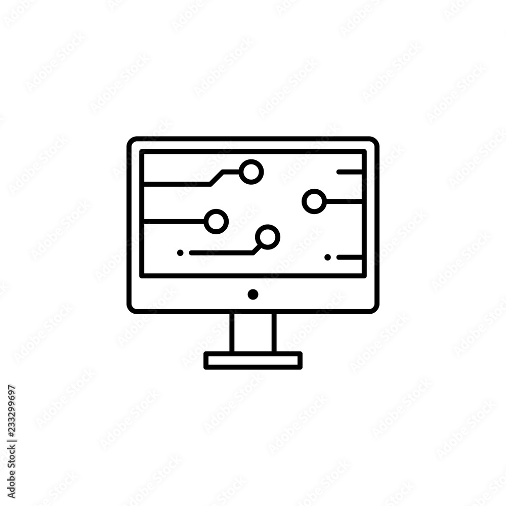 Aufkleber internet technology icon. element of internet technology icon for mobile concept and web apps. thin 