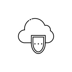 protection, internet technology icon. Element of internet technology icon for mobile concept and web apps. Thin line protection, internet technology icon can be used for web