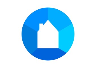 real estate logo Home icon