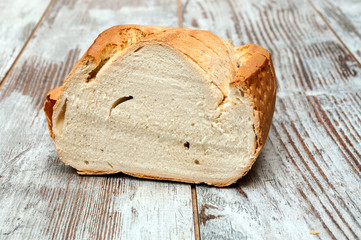 Bread surrounded by rustic background