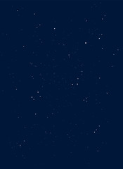 Dark blue sky background with stars.