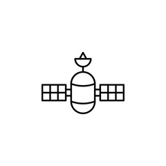 digital communication, satellite, space station icon. Element of technology icon for mobile concept and web apps. Thin line digital communication, satellite, space station icon