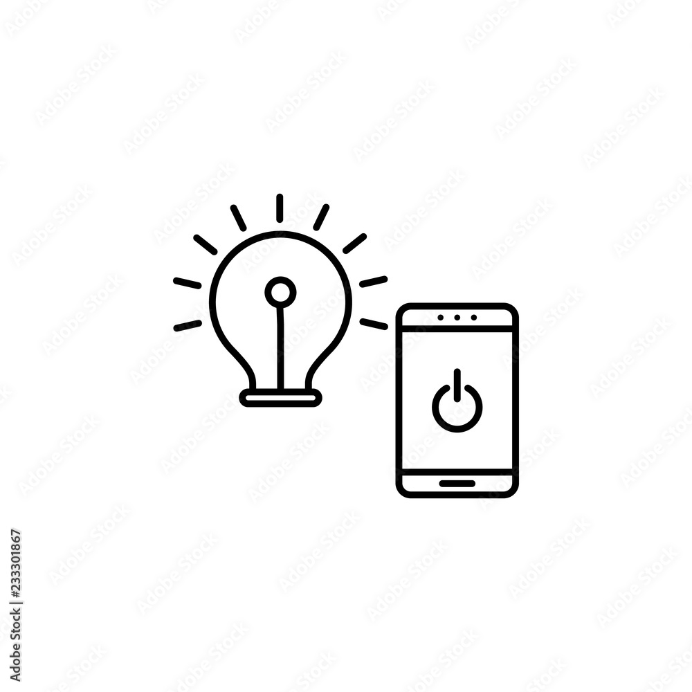 Poster mobile power nad technology icon. element of technology icon for mobile concept and web apps. thin l
