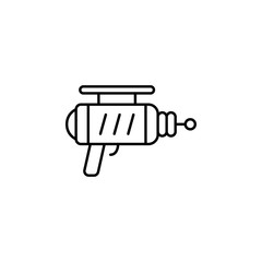 technoogy gun, lazer icon. Element of technology icon for mobile concept and web apps. Thin line technoogy gun, lazer icon can be used for web and mobile