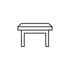 picnic table icon. Element of outline furniture icon. Thin line icon for website design and development, app development. Premium icon