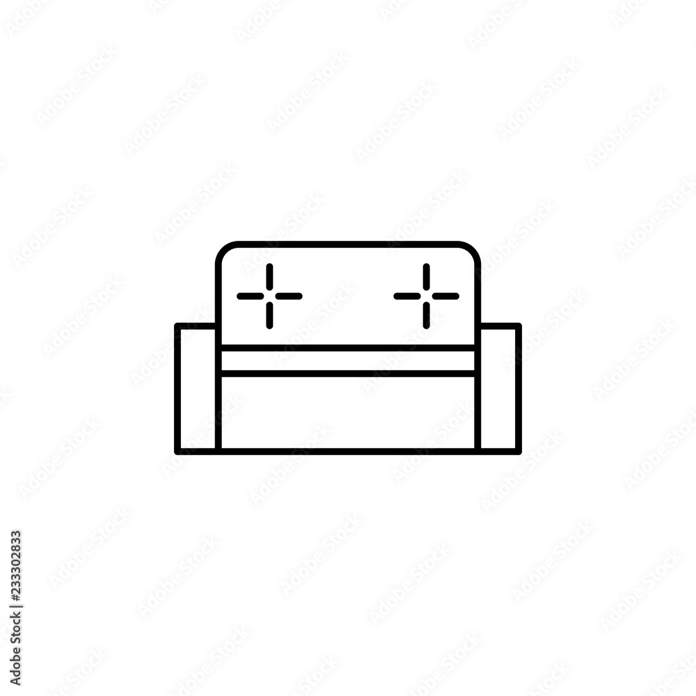 Poster sofa icon. element of outline furniture icon. thin line icon for website design and development, app