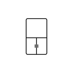 cabinet icon. Element of outline furniture icon. Thin line icon for website design and development, app development. Premium icon