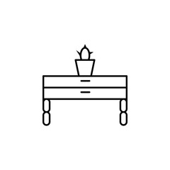 drawer icon. Element of outline furniture icon. Thin line icon for website design and development, app development. Premium icon