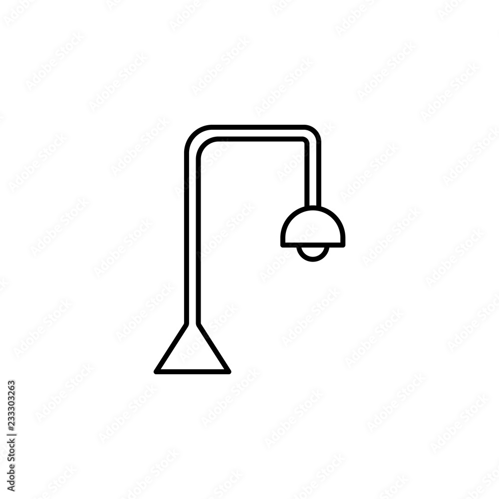 Poster lamp icon. element of outline furniture icon. thin line icon for website design and development, app