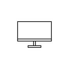 television icon. Element of outline furniture icon. Thin line icon for website design and development, app development. Premium icon
