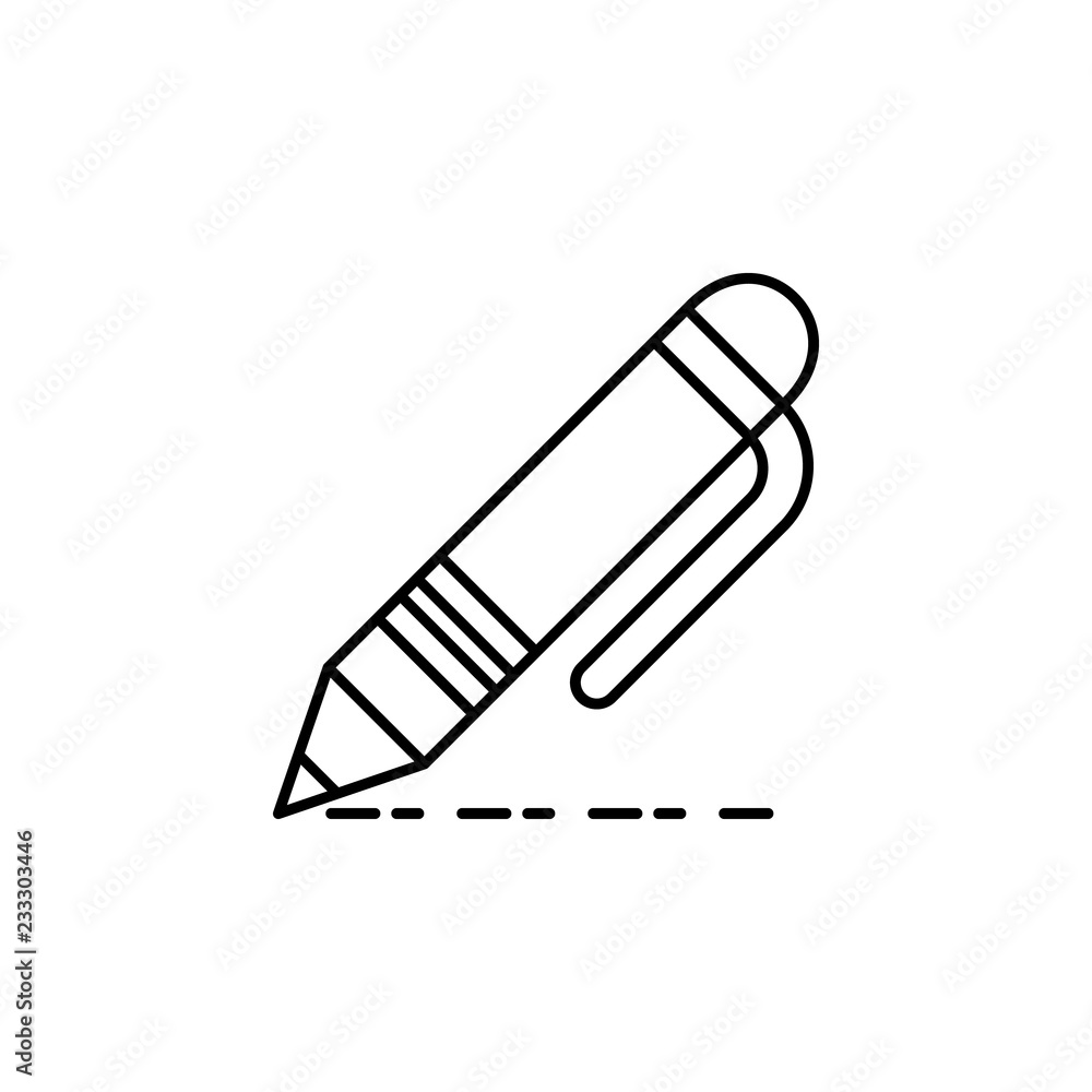 Aufkleber design, pen, editing icon. element of editorial design icon. thin line icon for website design and d
