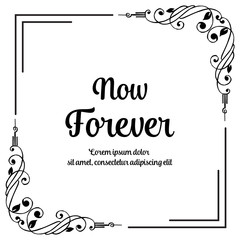 flower greeting card on white background vector art