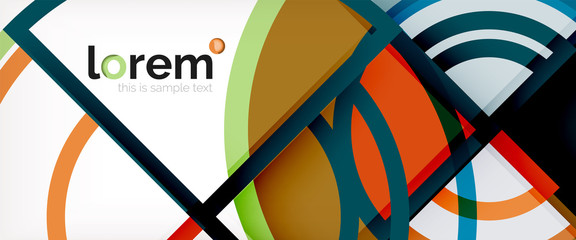 Vector abstract colorful circles background