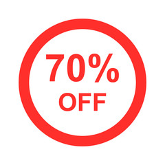 70% Off discount