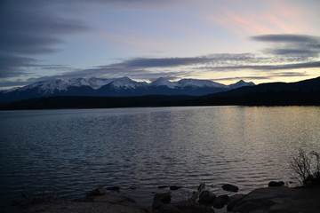 Sunset at Pyramid Lake