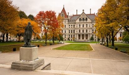 State Capitol Building Statehouse Albany New York Lawn Landscaping