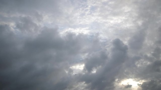 Slow Moody Clouds in Afternoon Sky