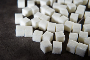 Sugar cubes background 