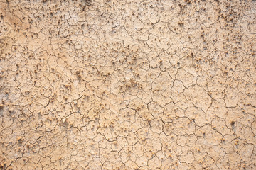 Brown dry soil or cracked ground texture background.