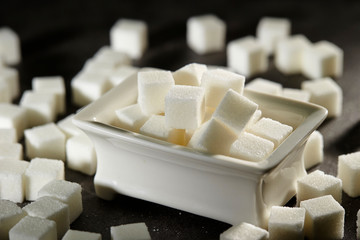 Sugar cubes background 