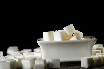 Sugar cubes background 