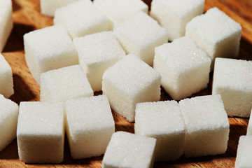 Sugar cubes background 