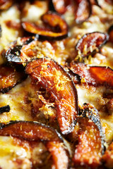 Baked eggplant pizza 