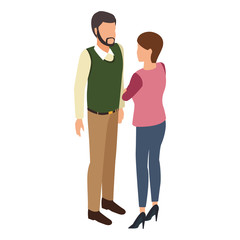 Isometric people avatar