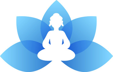 Buddha Blue lotus leave