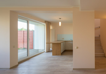 Interior of modern house. 