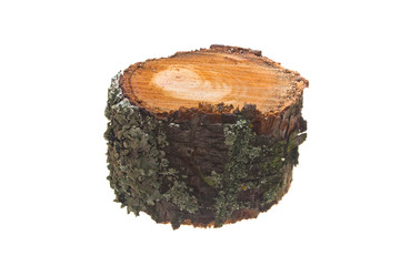 firewood isolated on white background