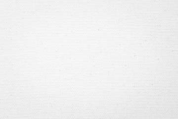 White canvas burlap texture background with cotton fabric pattern in light grey for arts painting...