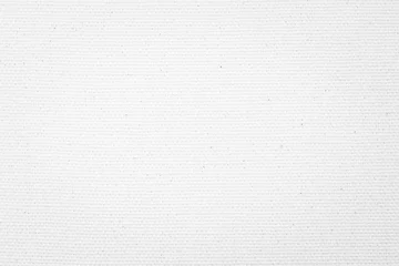 Papier Peint photo autocollant Poussière White canvas burlap texture background with cotton fabric pattern in light grey for arts painting backdrop, sacking and bagging design