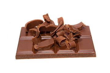 chocolate isolated on white background